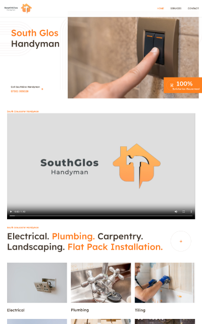 Website screenshot — South Glos Handy Man